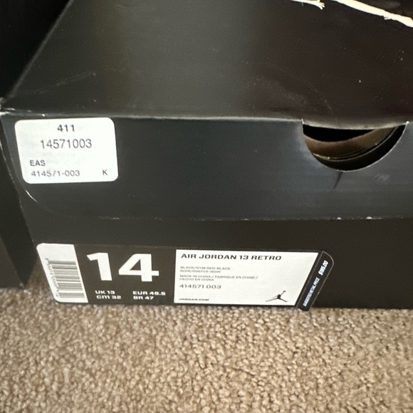 Jordan Air Jordan 13 Retro Black Packaging - Picture 2 of 5